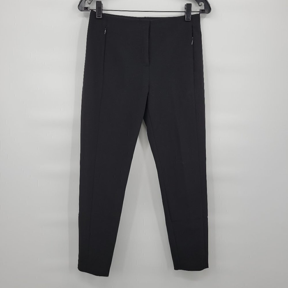 Alexander Wang Mid Rise Pleated Skinny Crop Pants